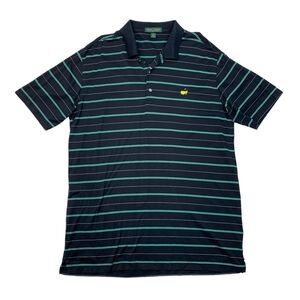 Amen Corner Masters Polo Shirt Mens XL Extra Large Black Soft Pima Cotton Golf